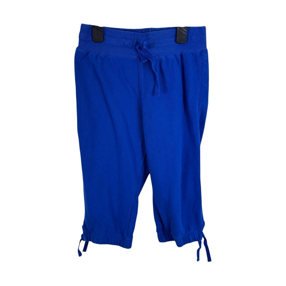 LL Bean Cotton Royal Blue Cropped‎ Sweatpants Girl's Size 6X-7